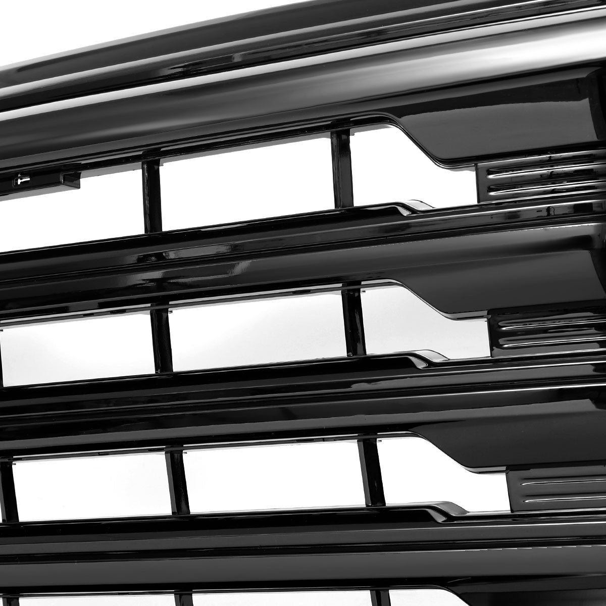 Spec-D Tuning - 2022-2026 Chevrolet Silverado 1500 High Country Black Mesh Front Upper Hood Grille - HG-SIV2215HCJM-JB