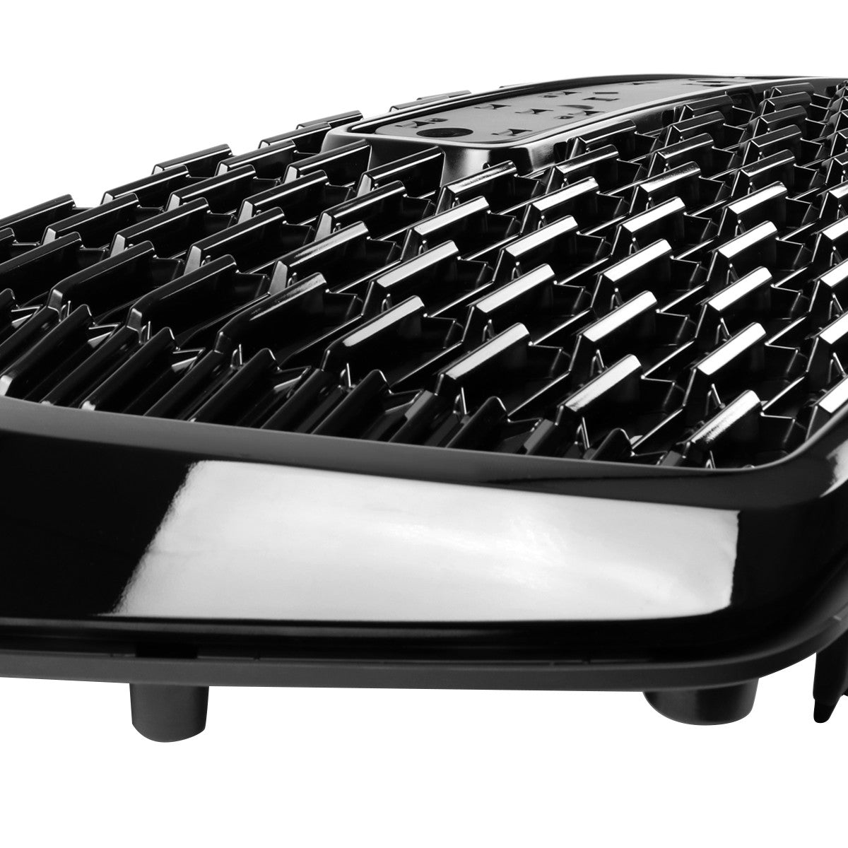 Spec-D Tuning - 2021-2023 GMC Yukon/Yukon XL Denali Style Front Glossy Black Mesh Grille - HG-YUK21GB-GL