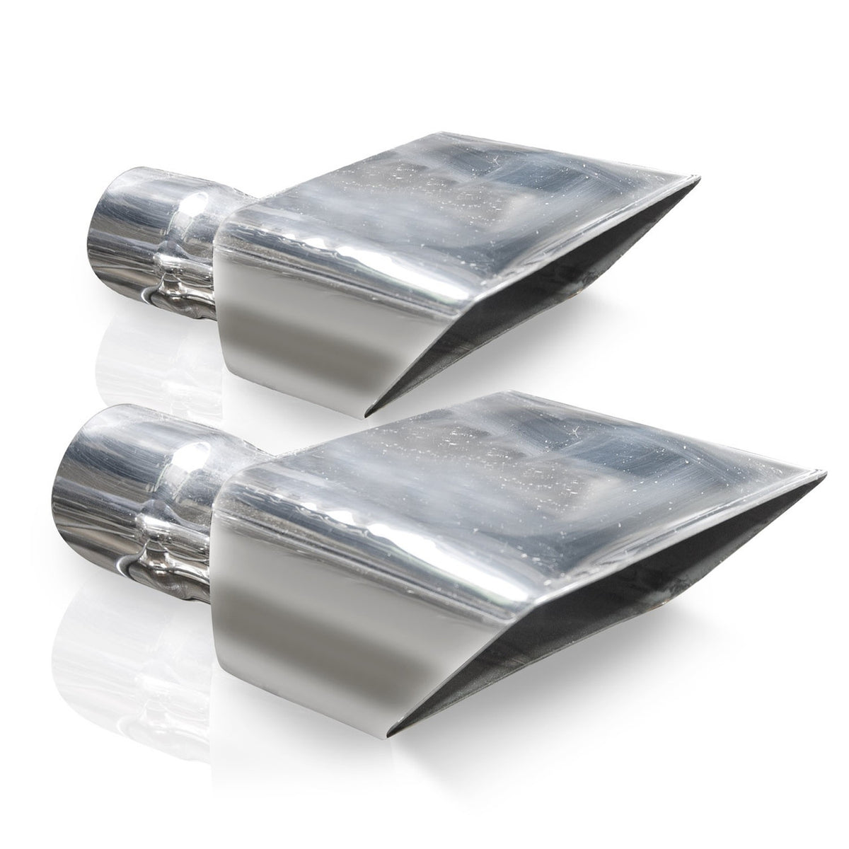 Stainless Works - Hot Rod Style Polished Exhaust Tips 304 Stainless Steel - 7010200