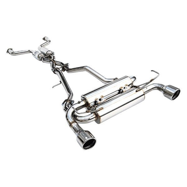 Invidia 02-08 Nissan 350z Gemini Rolled Stainless Steel Tip Cat-back Exhaust - HS02N3ZGIS