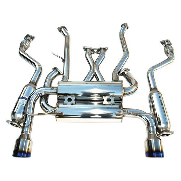 Invidia 03-05 Infiniti FX35/45 Gemini Rolled Titanium Tip Cat-back Exhaust - HS03IFXGID for 2003-2008 INFINITI FX