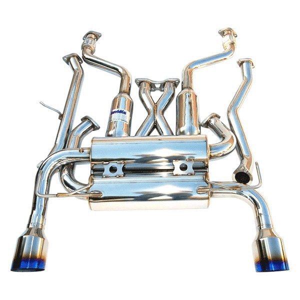 Invidia 03-08 Infiniti FX35/45 Gemini Single Layer Titanium Tip Cat-back Exhaust - HS03IFXGIT