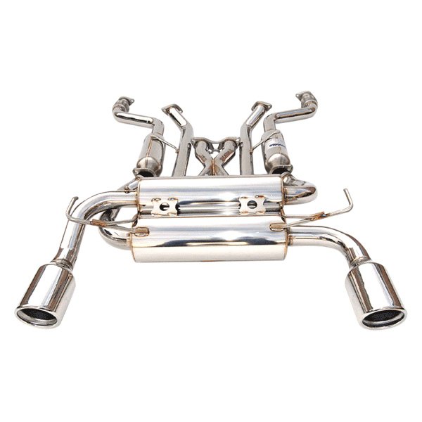 Invidia 03-06 Infiniti G35 Coupe Gemini Rolled Stainless Steel Tip Cat-back Exhaust - HS03IG3GIS