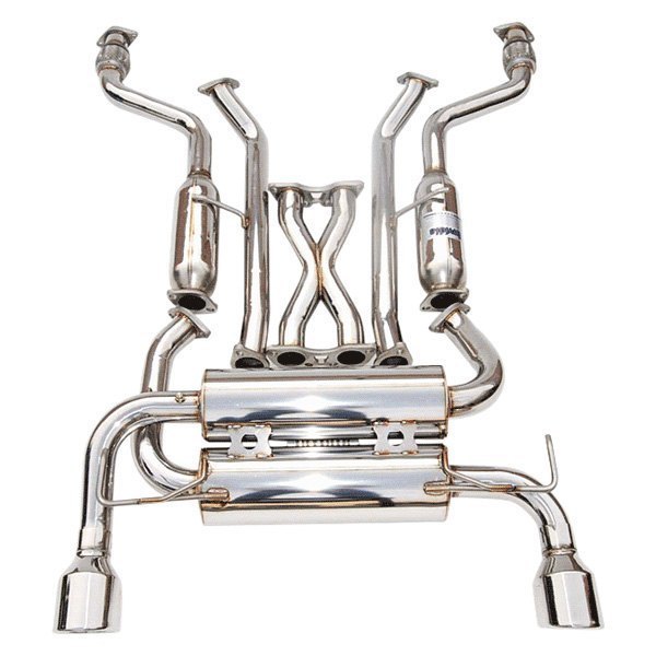 Invidia 03-06 Infiniti G35 Coupe Gemini Rolled Stainless Steel Tip Cat-back Exhaust - HS03IG3GIS