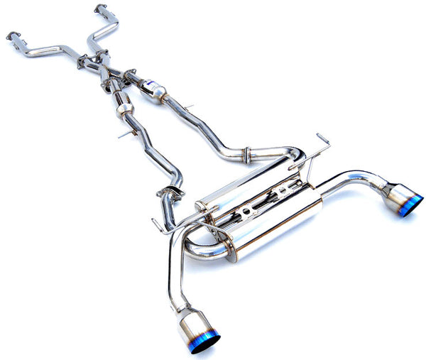 Invidia 14+ Infiniti Q50 Q300 w/ Single Layer Titanium Tips Cat-Back Exhaust - HS14IQ5GIT for 2014-2016 INFINITI Q50