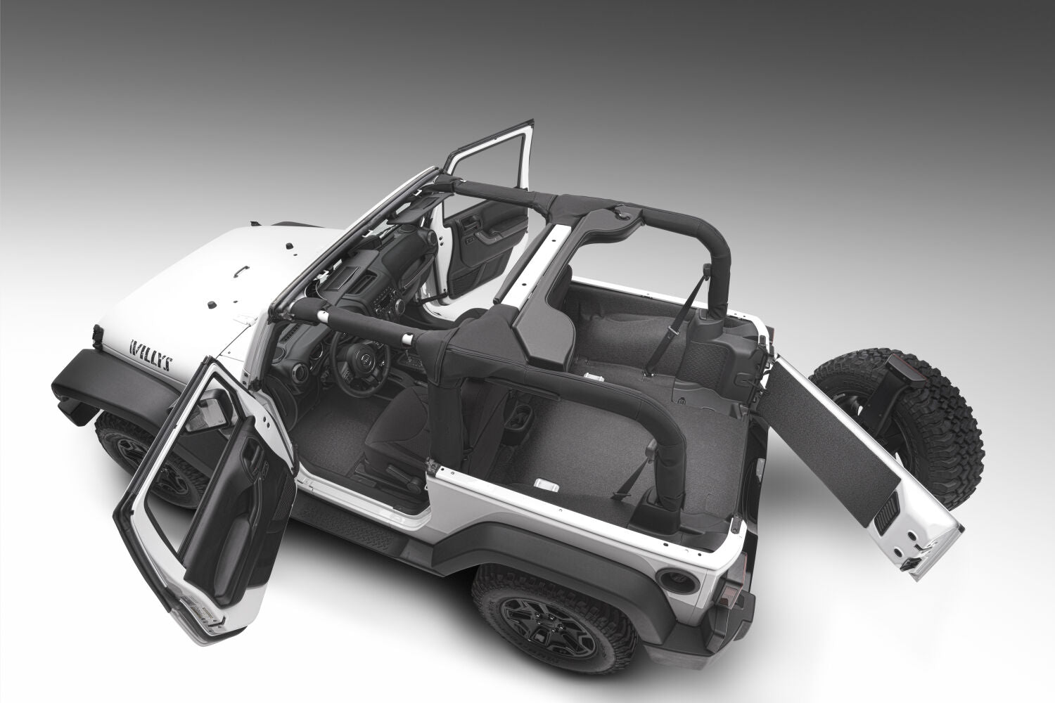 Husky Liners Jeep Liner for 07-10 Jeep Wrangler JK 2dr (Incl. TG & Tub Liner)