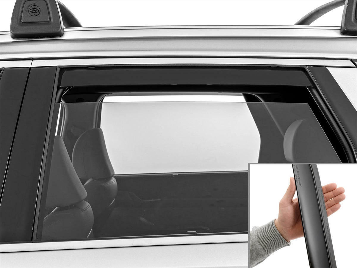 Weathertech - Side Window Deflector - Rear Matte Black Tint - 81972IMB