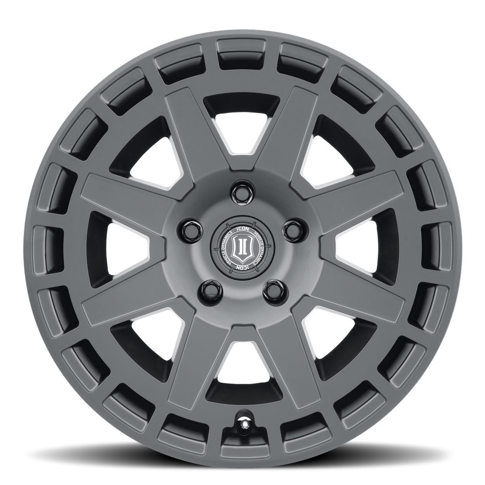 ICON Compass 17x8.5 6x135 6mm Offset 5in BS Satin Black Wheel - 3217856350SB