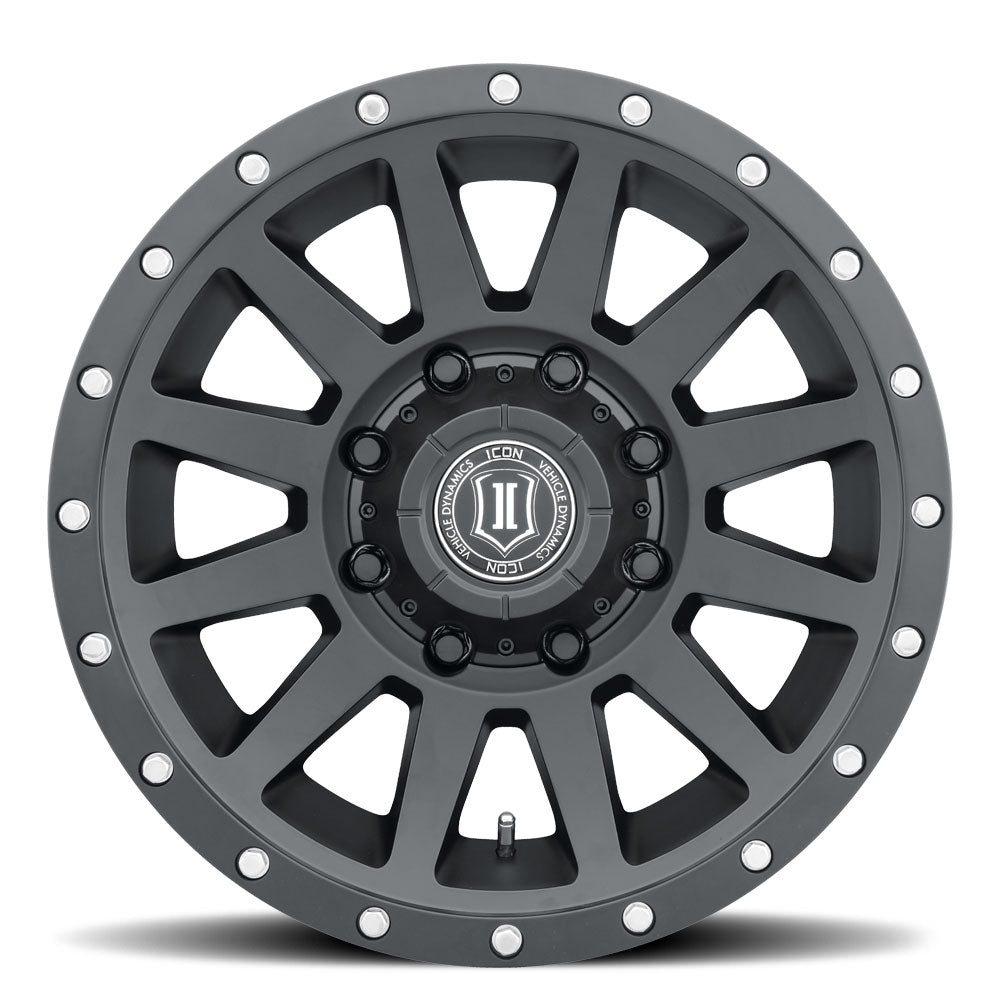 ICON Compression HD 18x9 8x165.1 12mm Offset 5.5in BS - Satin Black Wheel - 2018908055SB