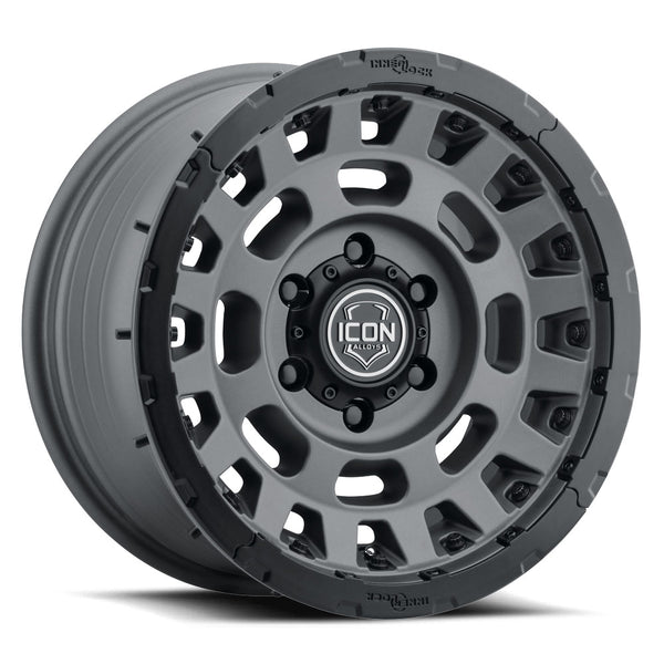 Icon Hammer Pro 17x8.5 / 6x5.5 / 0mm / 4.75in BS - Charcoal - 21017858347CH