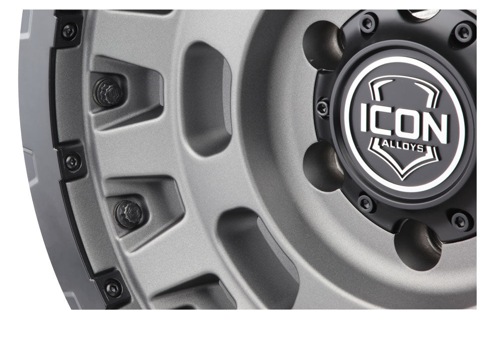 Icon Hammer Pro 17x8.5 / 6x5.5 / 25mm / 5.75in BS - Charcoal - 21017859057CH