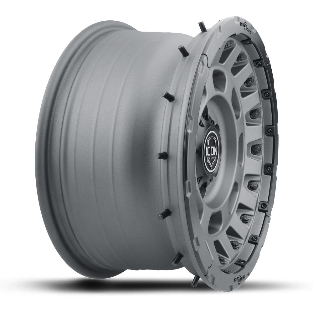 Icon Hammer Pro - 17x8.5 / 5x5 / -6MM / 4.5in BS - Charcoal - 21017857345CH