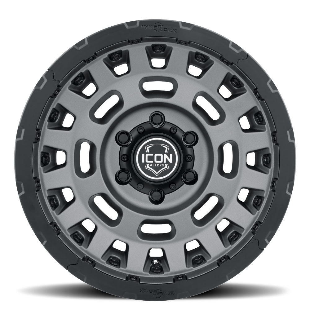 Icon Hammer Pro 17x8.5 / 6x5.5 / 0mm / 4.75in BS - Charcoal - 21017858347CH
