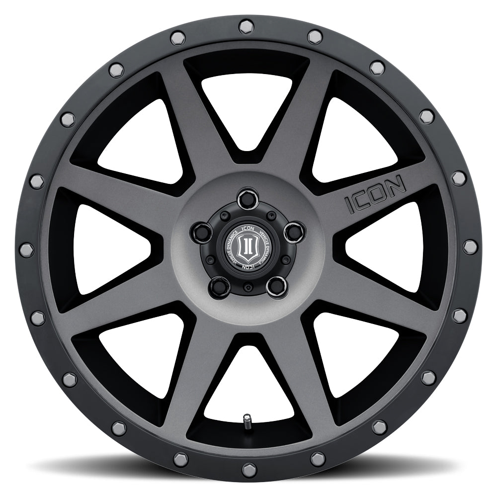 ICON Rebound 20x9 6x135 16mm Offset 5.625in BS Titanium Wheel - 1820906356TT