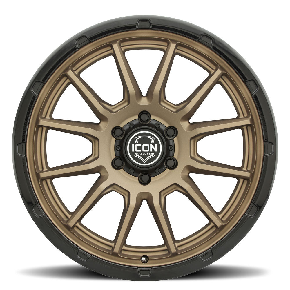 ICON Alloys Cajon 20x9 / 5x150 / 16mm / 5.625in BS Satin Bronze Wheel w/ GB Lip - 8320905556SBGB