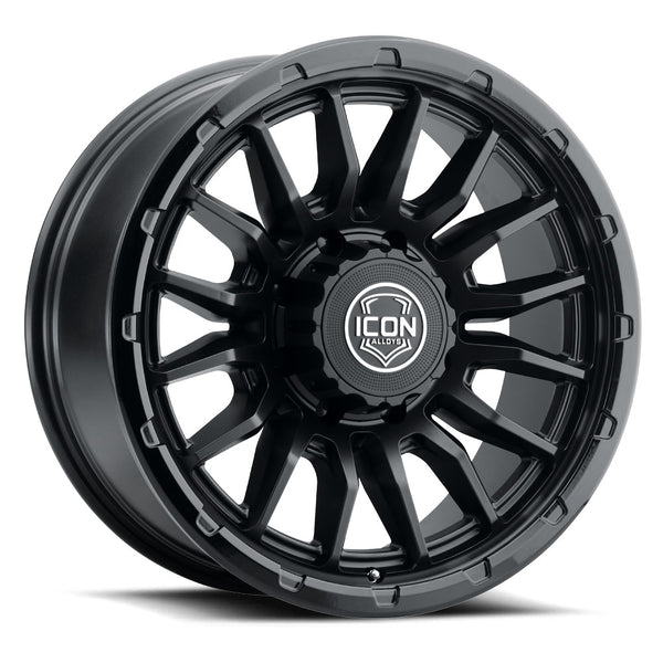 ICON Alloys Cajon 20x9 / 8x6.5 / 12mm / 5.5in BS Double Black Wheel - 8320908055DB