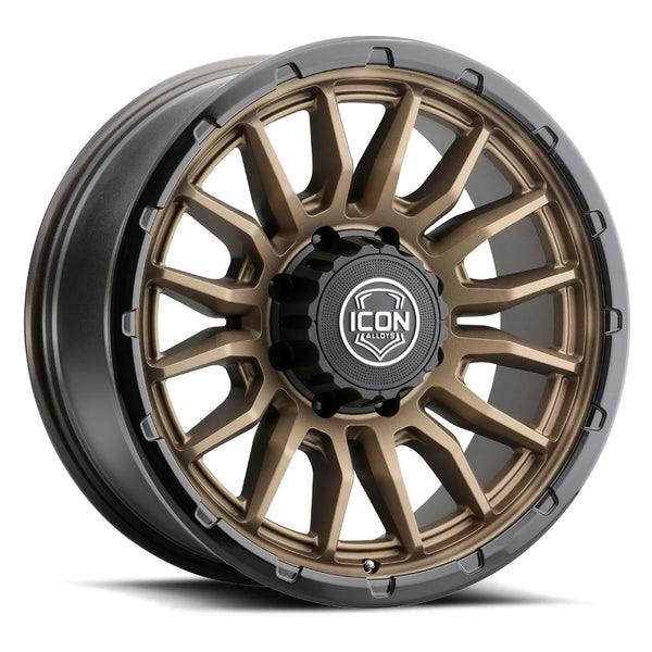 ICON Alloys Cajon 20x9 / 8x6.5 / 12mm / 5.5in BS Satin Bronze Wheel w/ GB Lip - 8320908055SBGB