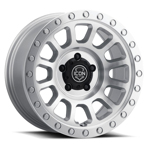 ICON Hulse 17 X 8.5 5 X 150 25mm Offset 5.75in BS Silver Machined - 8017855557SM