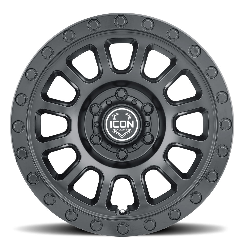 ICON Hulse 18x9 6x5.5 25mm Offset 6in BS Double Black - 8018909060DB