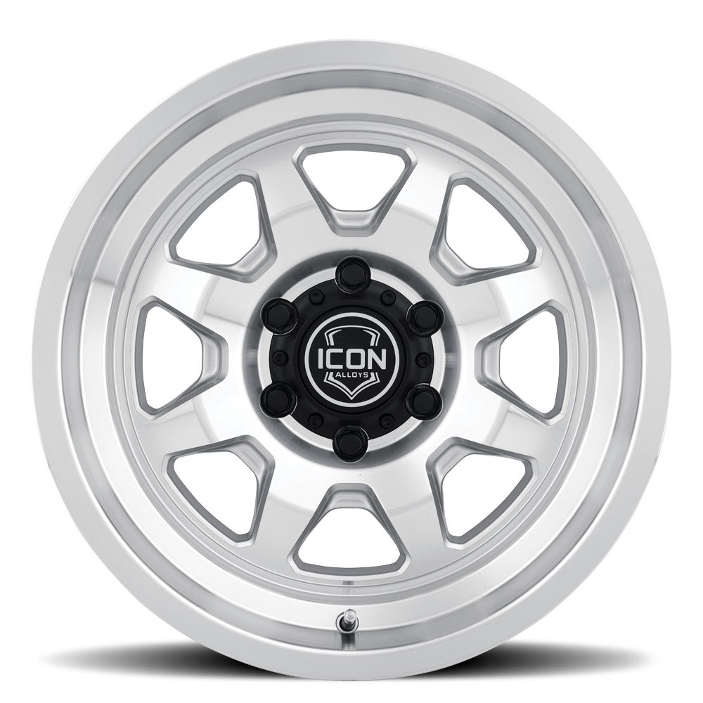 ICON Nuevo 17x8.5 / 5x150 / 25mm Offset / 5.75in BS - Silver Machined Wheel - 8117855557SM