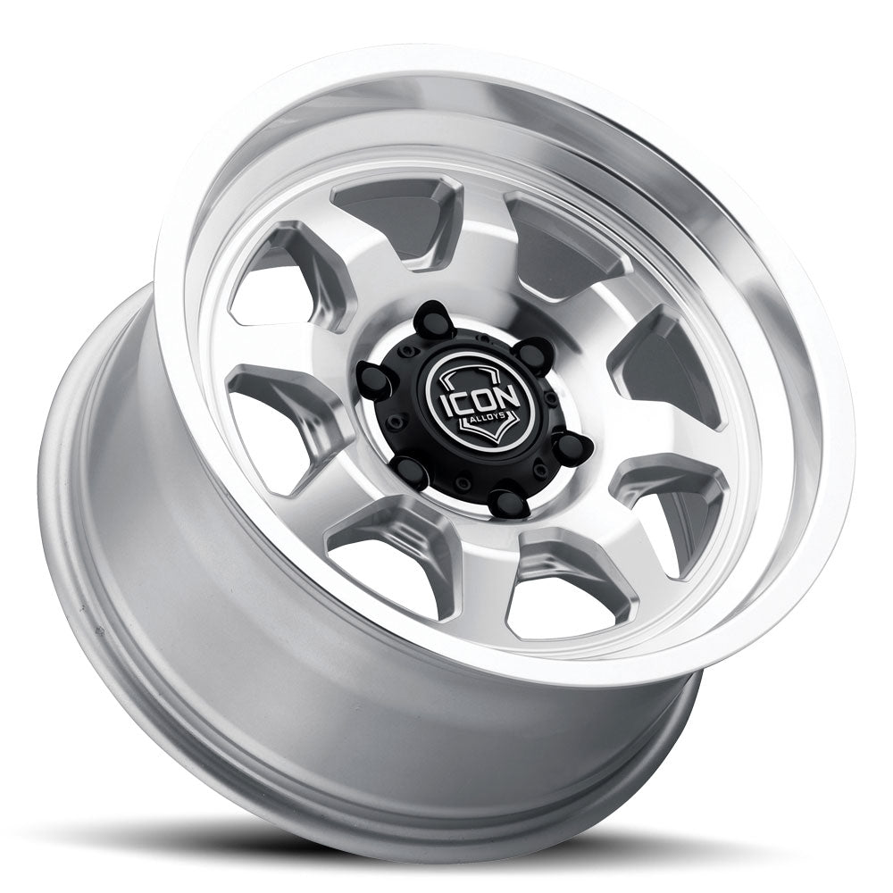 ICON Nuevo 17x8.5 / 5x150 / 25mm Offset / 5.75in BS - Silver Machined Wheel - 8117855557SM