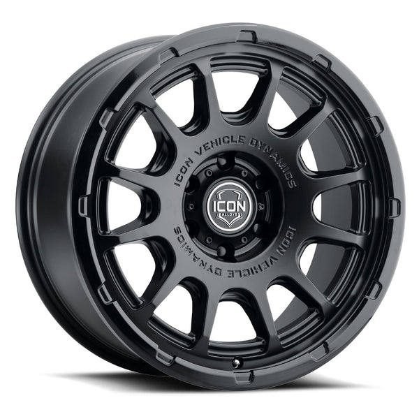 ICON Alloys Rancho 20x9 / 6x5.5 / 0mm / 5in BS DBL Black Wheel - 8420908350DB
