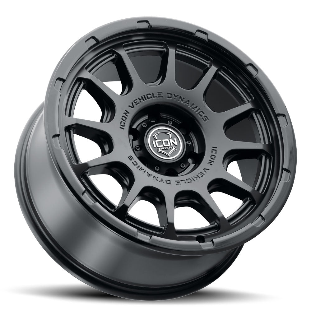 ICON Alloys Rancho 20x9 / 6x5.5 / 0mm / 5in BS DBL Black Wheel - 8420908350DB