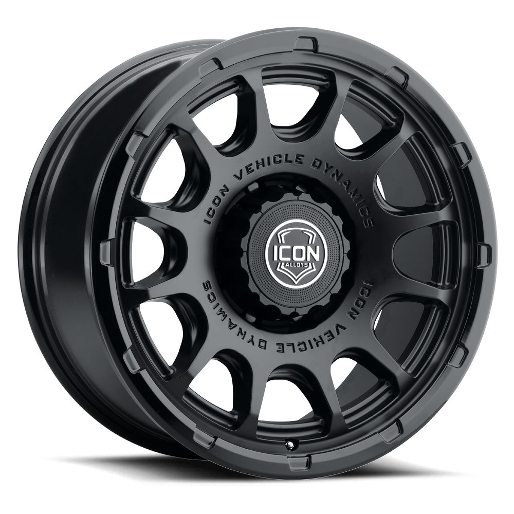 ICON Alloys Rancho 20x9 / 8x180 / 12mm / 5.5in BS DBL Black Wheel - 8420908955DB