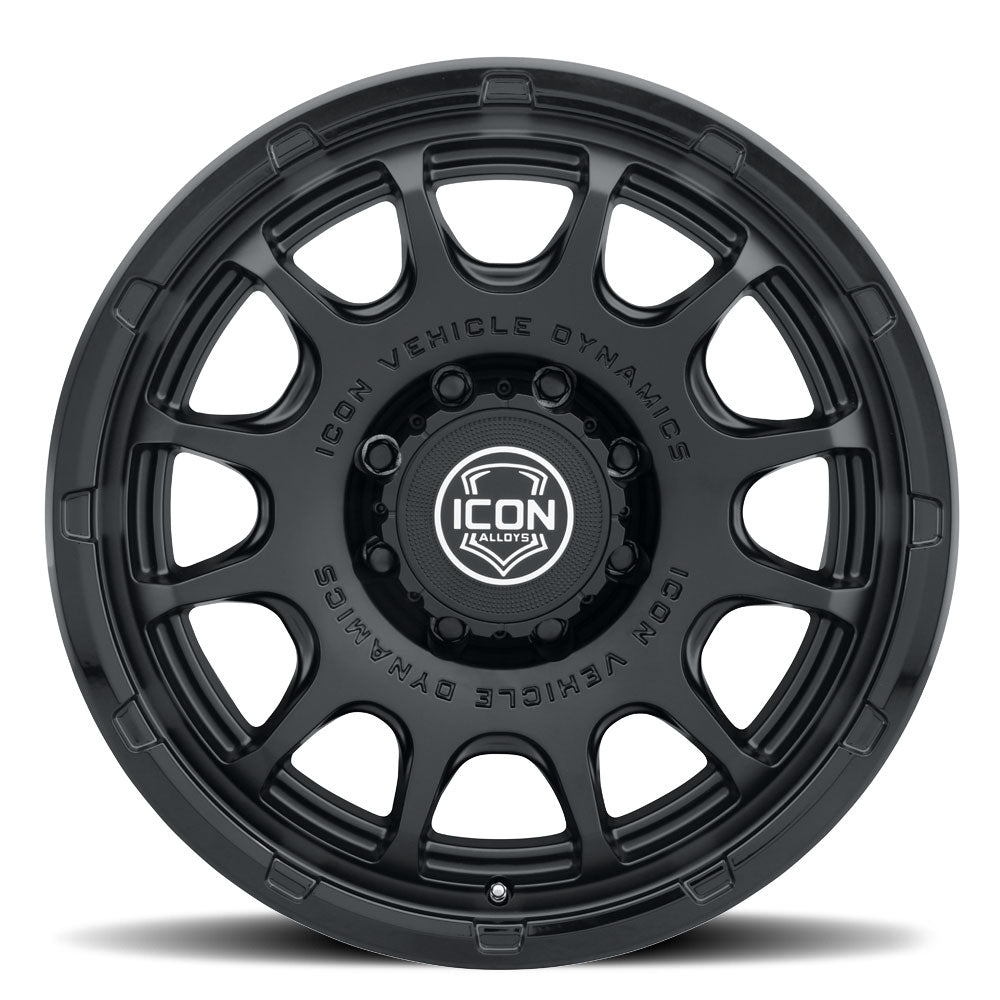 ICON Alloys Rancho 20x9 / 8x170 / 6mm / 5.25in BS DBL Black Wheel - 8420908152DB