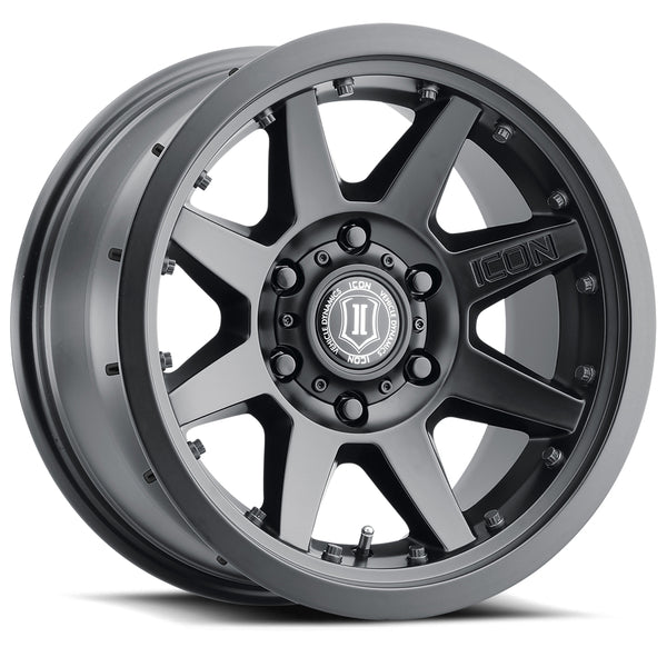 ICON Rebound Pro 17x8.5 5x150 25mm Offset 5.75in BS 110.1mm Bore Satin Black Wheel - 21817855557SB