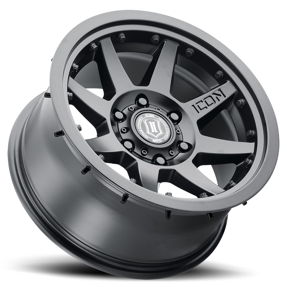 ICON Rebound Pro 17x8.5 6x135 6mm Offset 5in BS 87.1mm Bore Satin Black Wheel - 21817856350SB
