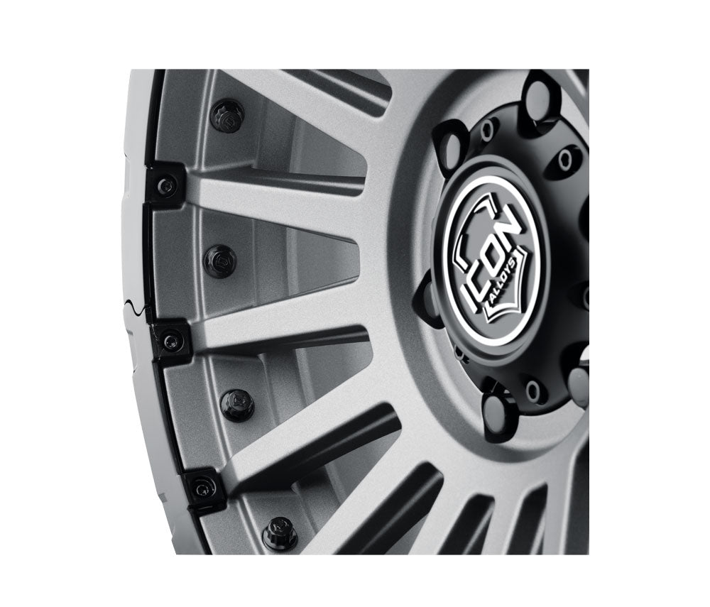 ICON Recon Pro 17x8.5 8 x 6.5 13mm Offset 5.25in BS Charcoal Wheel - 23617858052CH