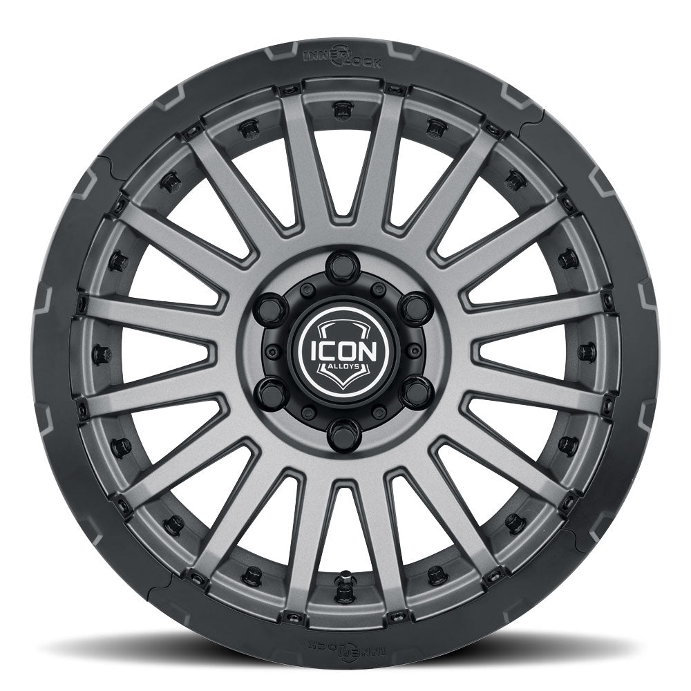 ICON Recon Pro 17x8.5 8 x 6.5 13mm Offset 5.25in BS Charcoal Wheel - 23617858052CH