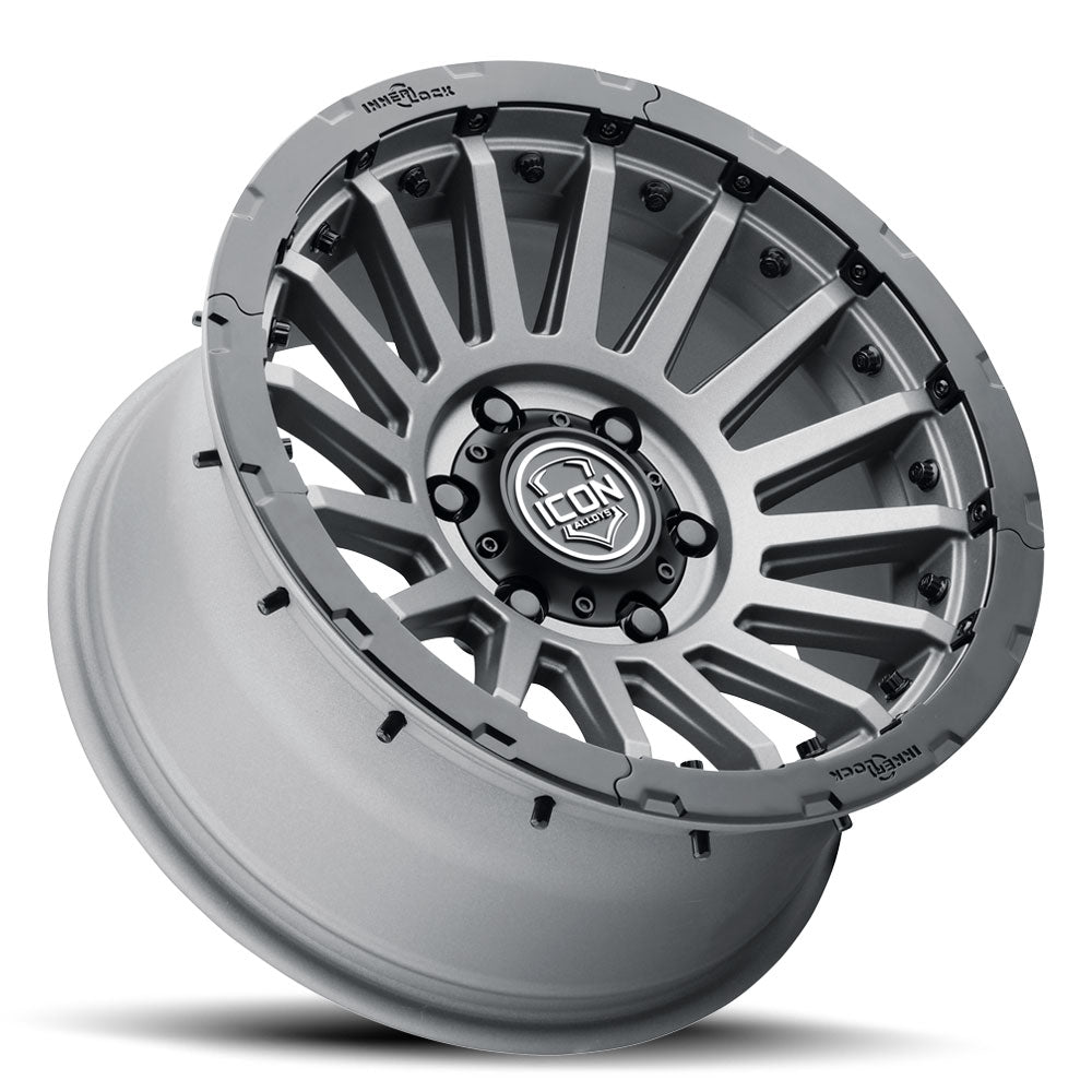 ICON Recon Pro 17x8.5 8 x 6.5 13mm Offset 5.25in BS Charcoal Wheel - 23617858052CH