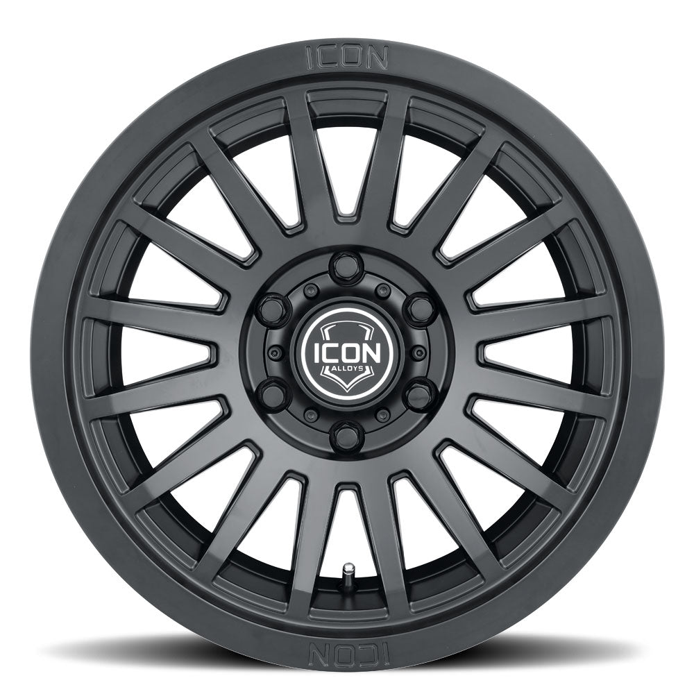 ICON Recon SLX 17x8.5 6x5.5 BP 0mm Offset 4.75in BS 106.1mm Bore Satin Black Wheel - 3617858347SB