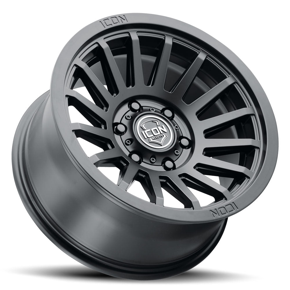 ICON Recon SLX 17x8.5 5x5.5 BP 0mm Offset 4.75in BS 77.9mm Bore Satin Black Wheel - 3617858547SB