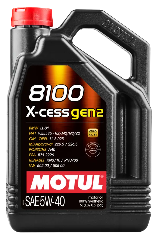 Motul 8100 X-CESS GEN2 5W40 - 5L by Motul Tech