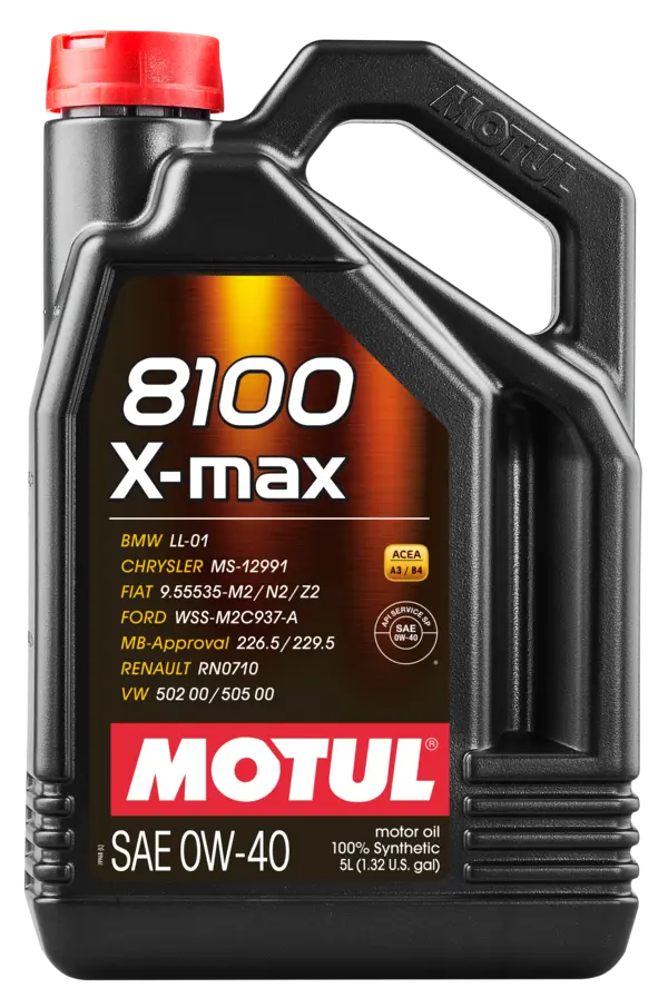 Motul 8100 X-MAX 0W40- Porsche A40 - 5L by Motul Tech
