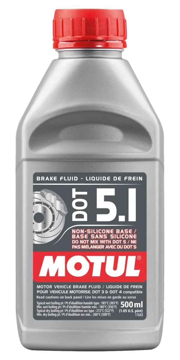 Motul Brake Fluid DOT 5.1 - 1/2L for 2016-2025 Mazda MX 5 Miata