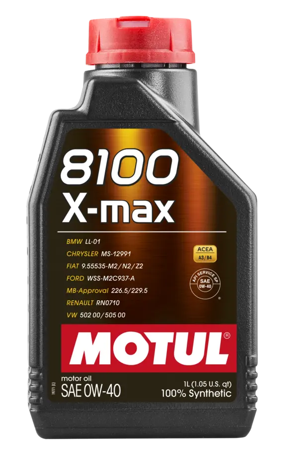 Motul 8100 X-MAX 0W40 - Porsche A40 - 1L by Motul Tech