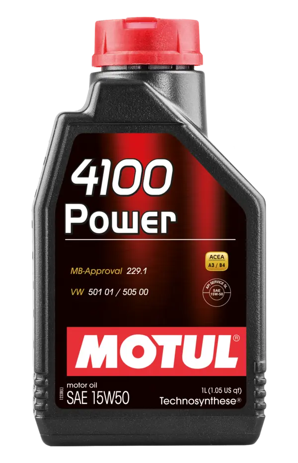 Motul 4100 POWER 15W50 - VW 505 00 501 01 - MB 229.1  - 1L by Motul Tech