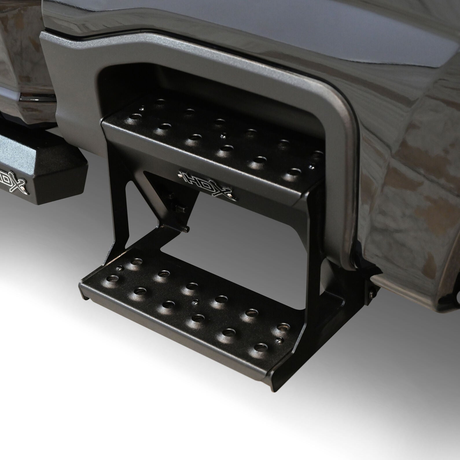 Westin 23-26 Ford F-250 F-350 F-450 F-550 HDX Drop Side Bed Step Textured Black - 56-00335 - front view