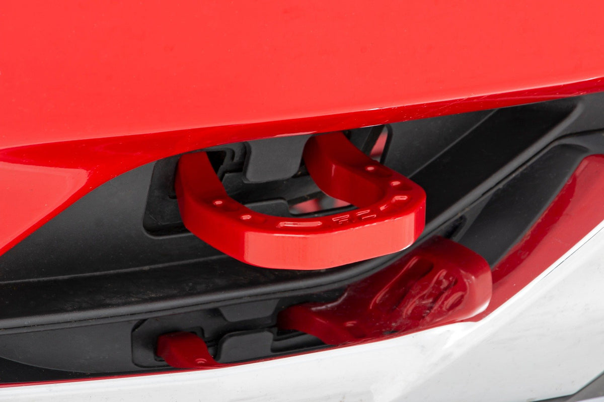 Tow Hooks | Forged | Red | Chevy Silverado 1500 2WD/4WD (2014-2018 &amp; Classic)