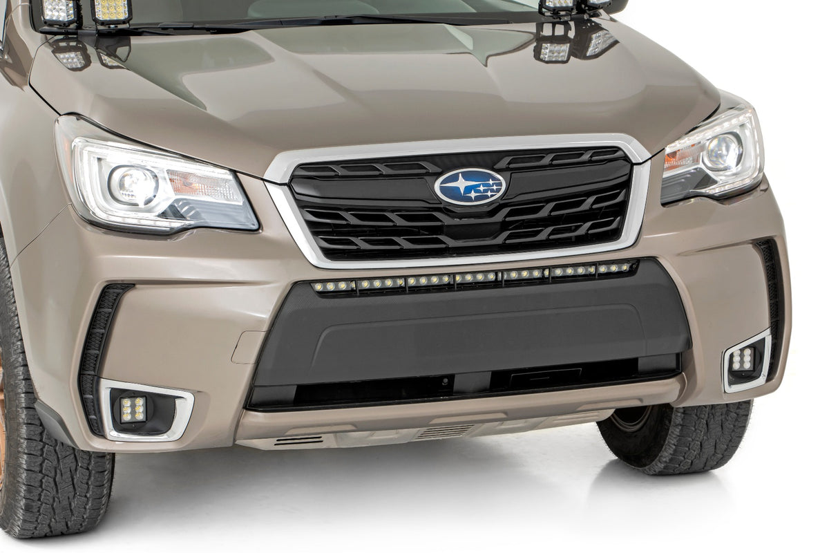 LED Light Kit | Bumper Mount | 30&quot; Chrome Single Row | Subaru Forester (14-18)