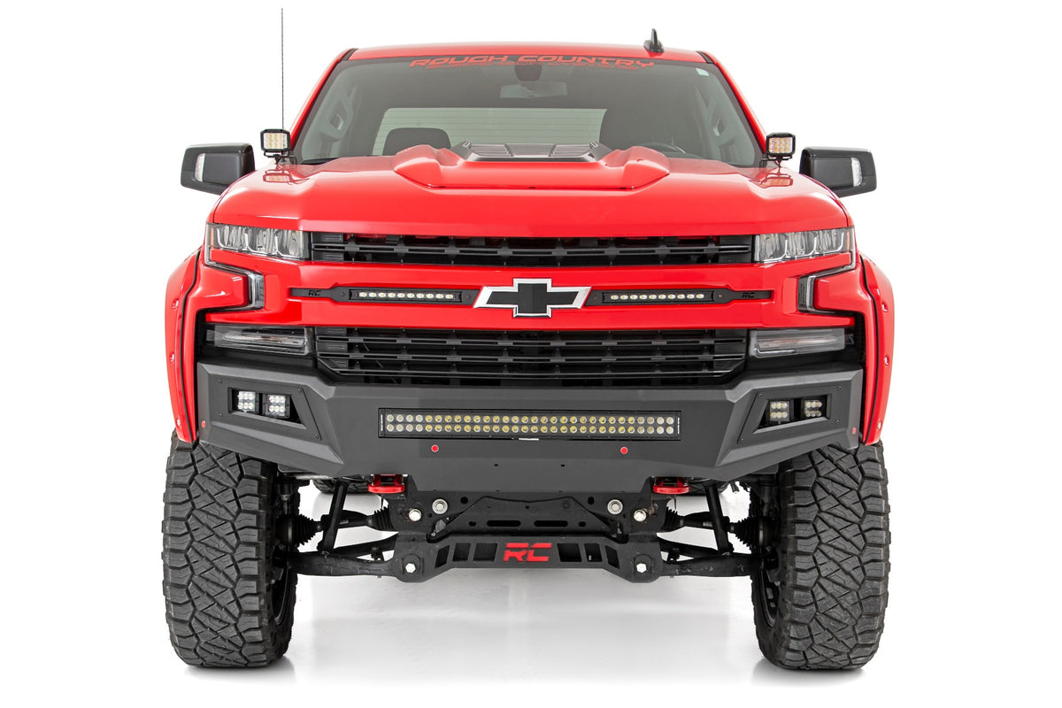 LED Light Kit | Ditch Mount | 2&quot; Black Pair | Flood | Chevy Silverado 1500 (19-24)