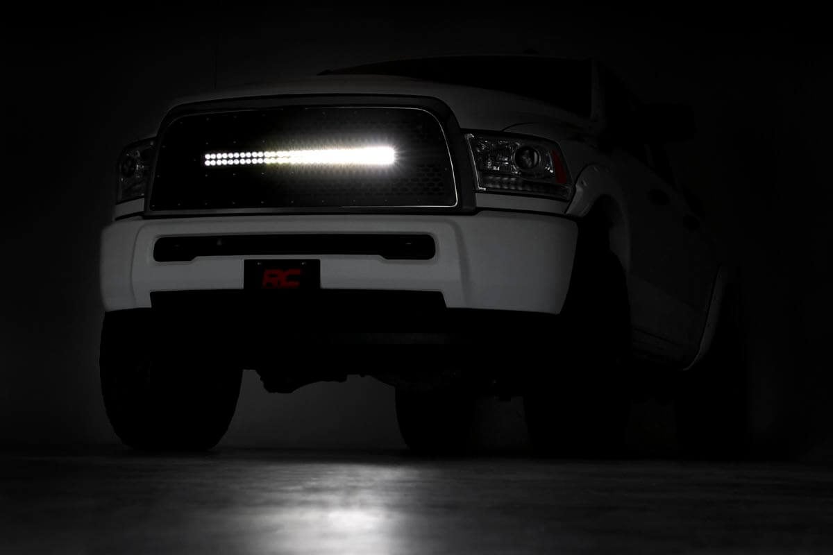 Mesh Grille | 30&quot; Dual Row LED | Black | Ram 2500/3500 2WD/4WD (2013-2018)