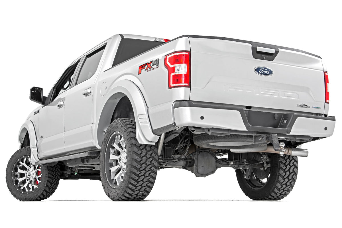 Rough Country - Fender Flares - SF1 - YZ Oxford White - Ford F-150 2WD/4WD (2018-2020) - F-F318201-YZ for 2018-2020 Ford F 15
