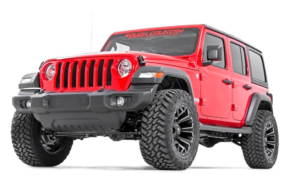 Rough Country - 2.5 Inch Lift Kit - Coils - Jeep Wrangler Unlimited Rubicon 4WD (2018-2023) - 66630 for 2018-2023 Jeep Wrangl