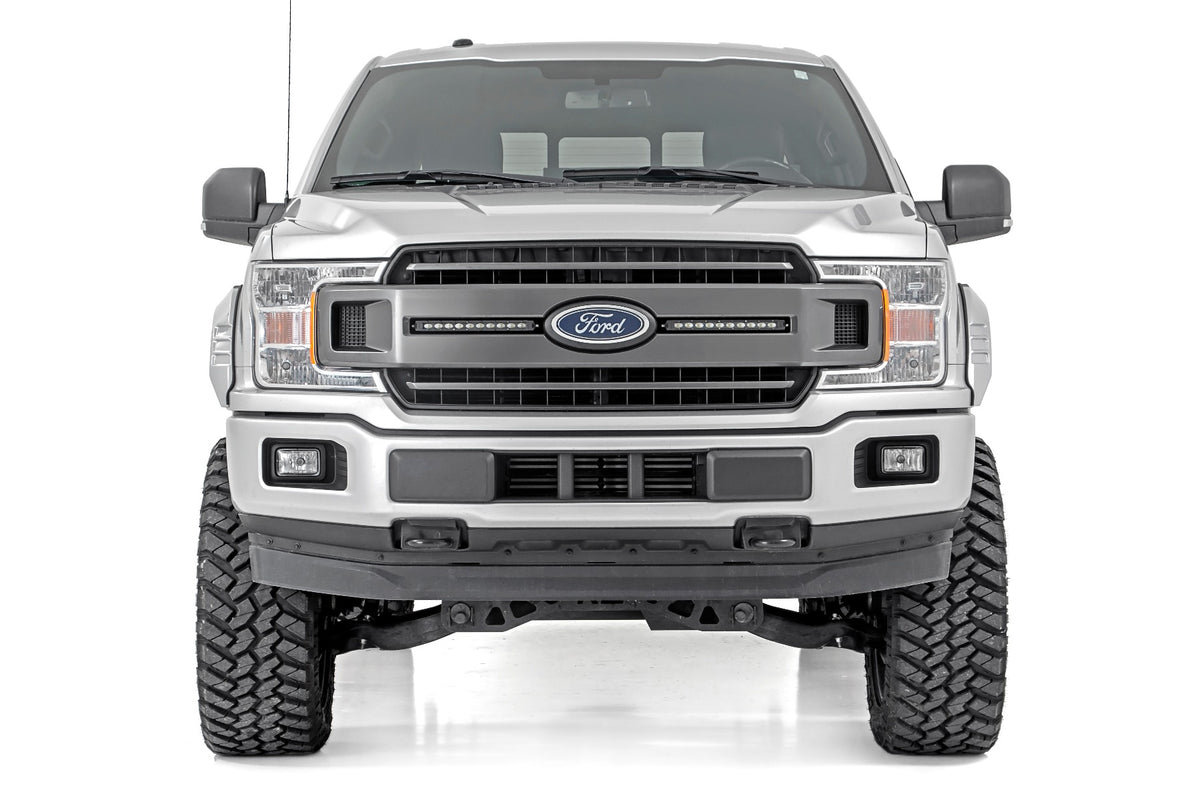 Rough Country - Fender Flares - SF1 - YZ Oxford White - Ford F-150 2WD/4WD (2018-2020) - F-F318201-YZ for 2018-2020 Ford F 15
