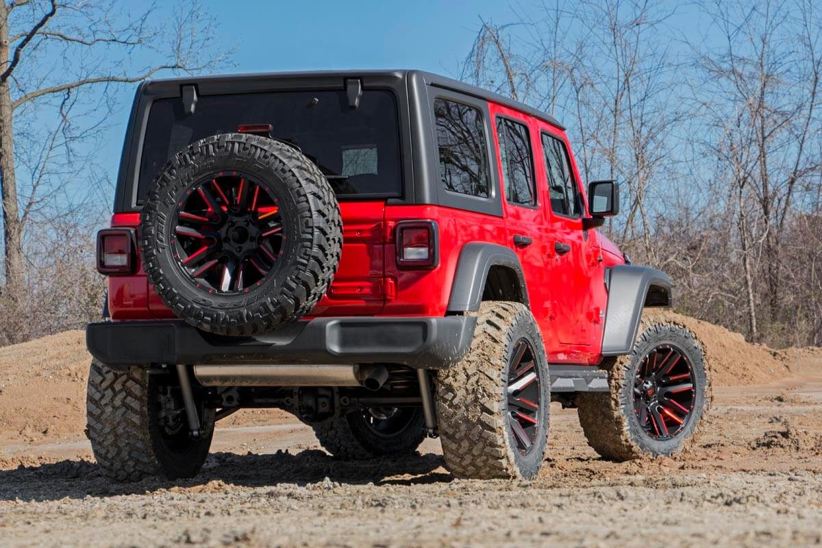 Rough Country - 3.5 Inch Lift Kit - C/A Drop - FR D/S - Jeep Wrangler Unlimited Rubicon (18-23) - 69031 for 2018-2023 Jeep Wr